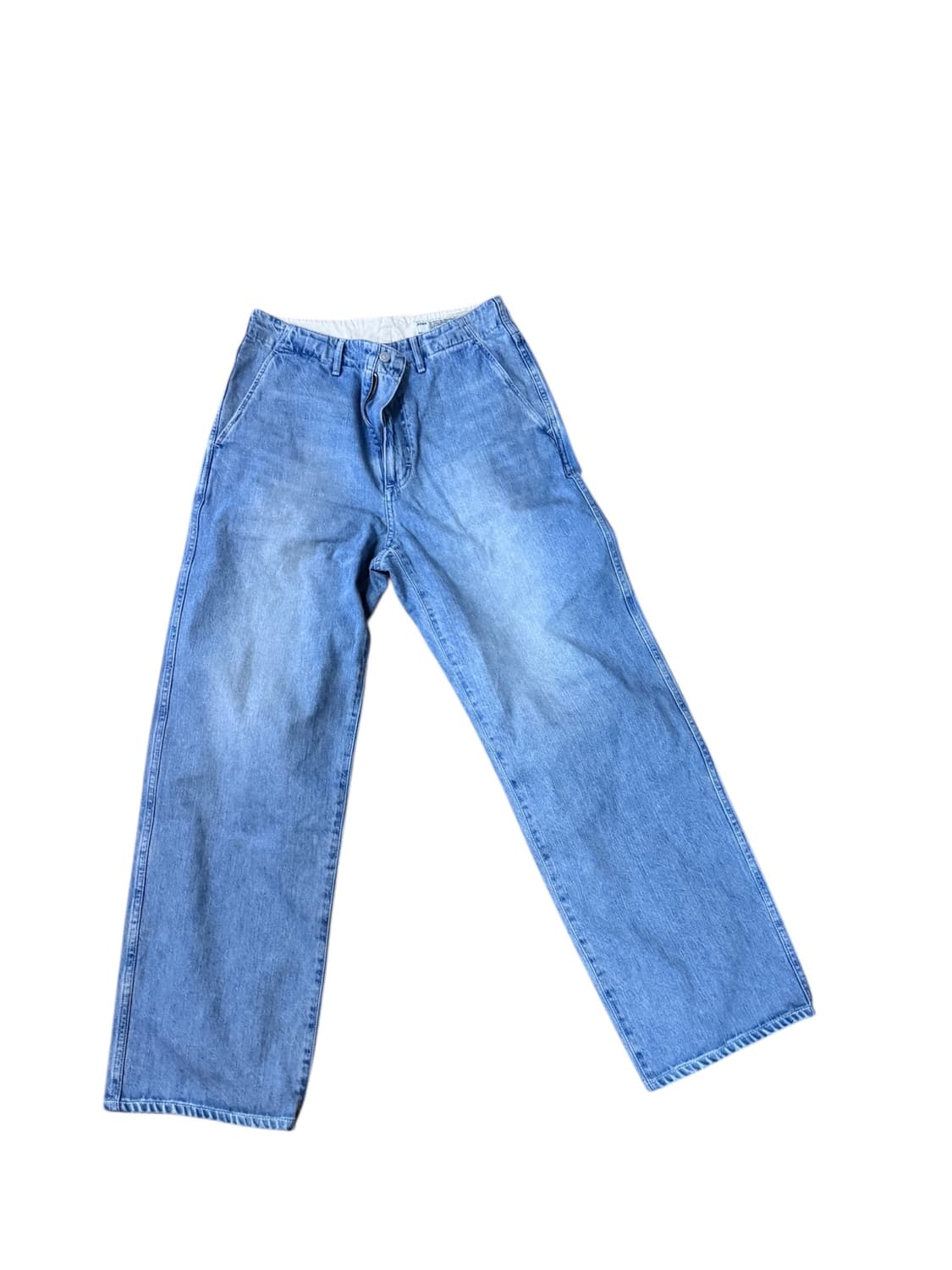 [1]포터리 와이드 데님 두벌 일괄판매 미드블루, 라이트블루2   상품이미지5