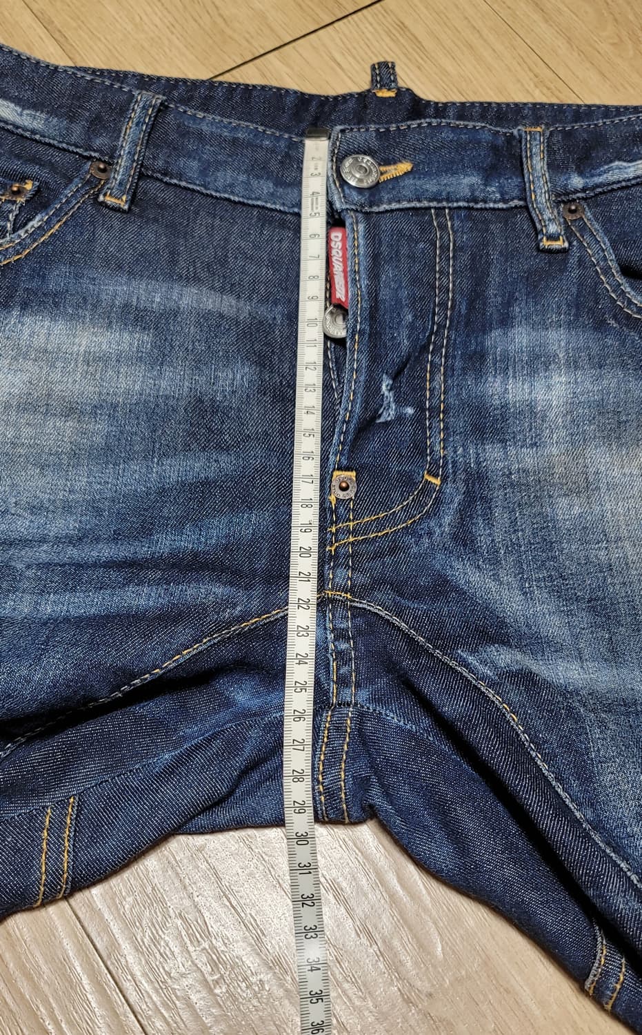 Dsquared2 녹워싱 타이디바이커 데님 청바지 EU 46 상품이미지5