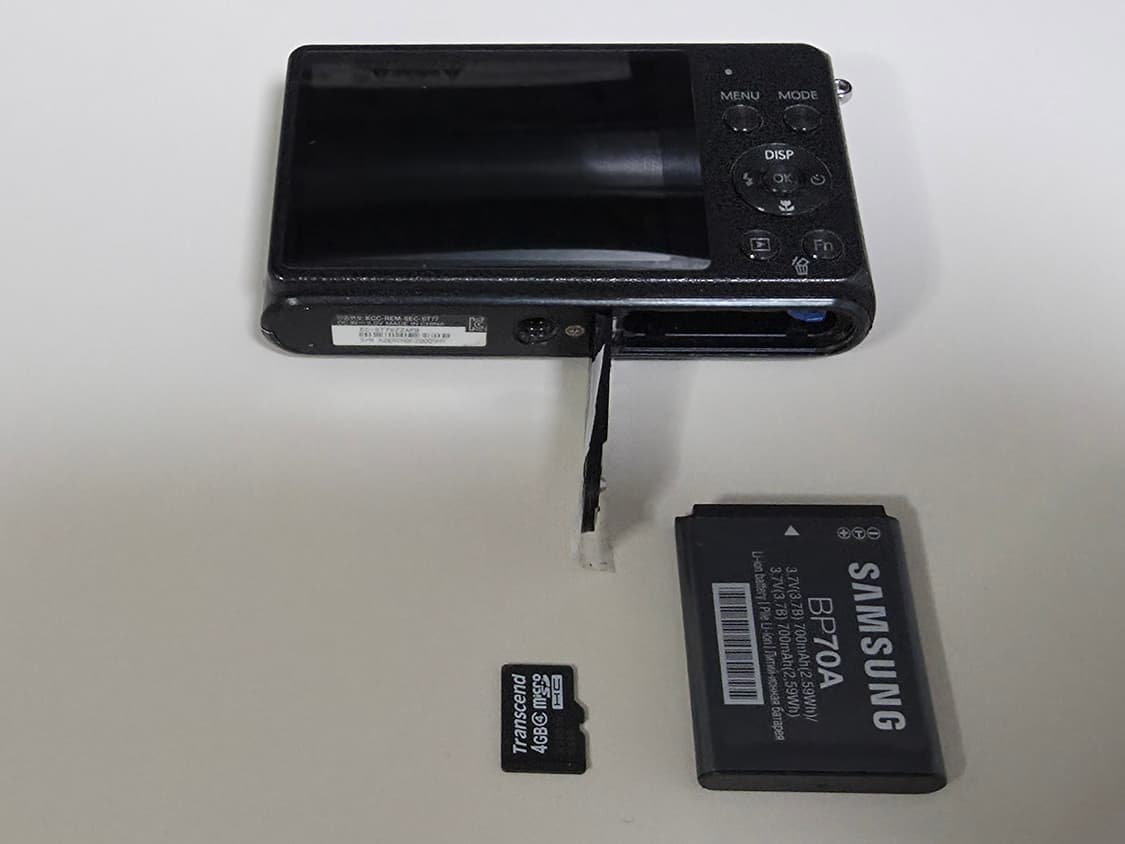 삼성 블루 ST76 빈티지 디지털카메라(하자) 상품이미지8