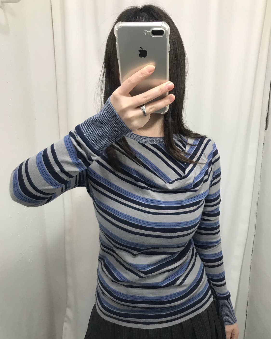 비비안웨스트우드 레드라벨 드레이핑 스트라이프 티 상품이미지2