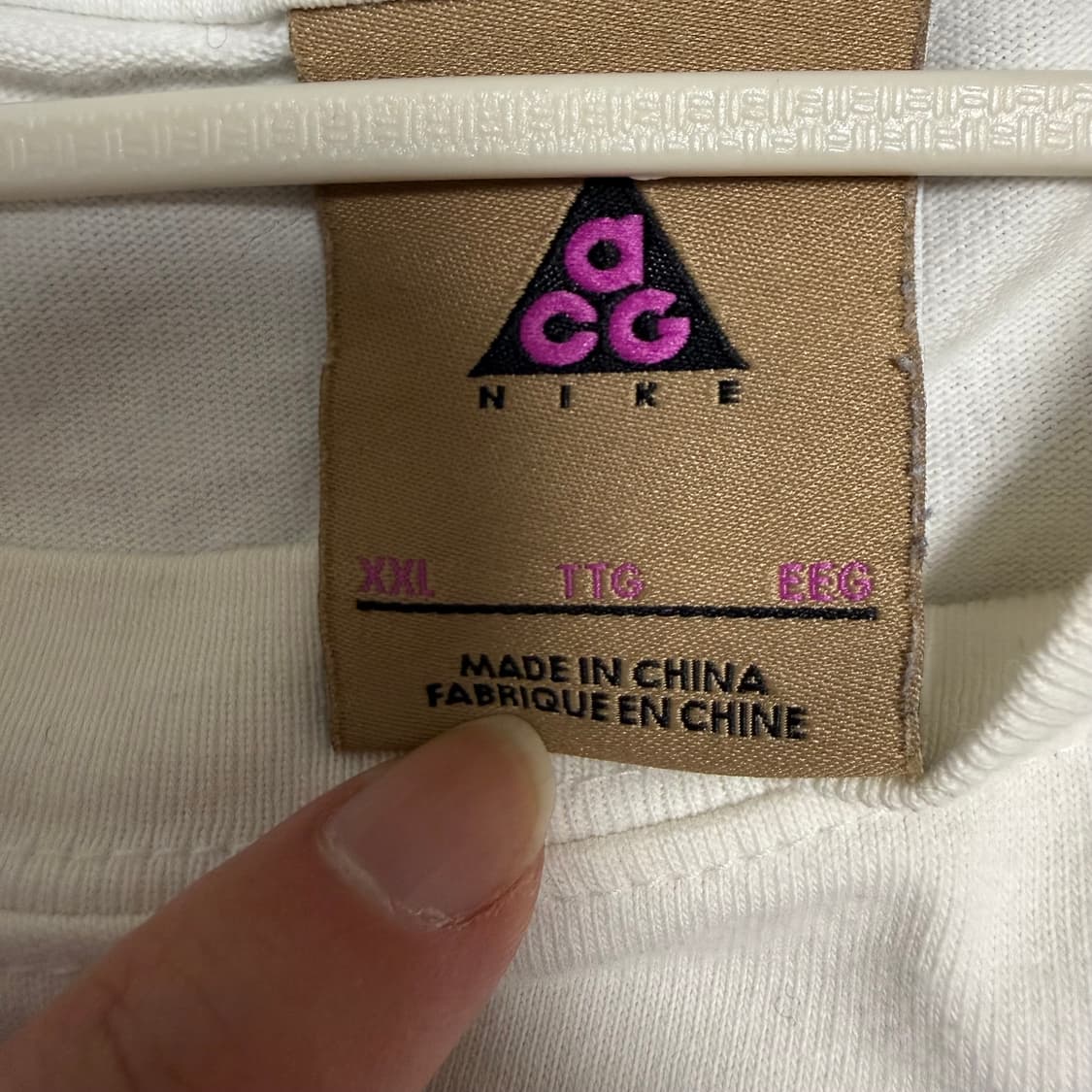 나이키 ACG 반팔티 화이트 110 상품이미지3