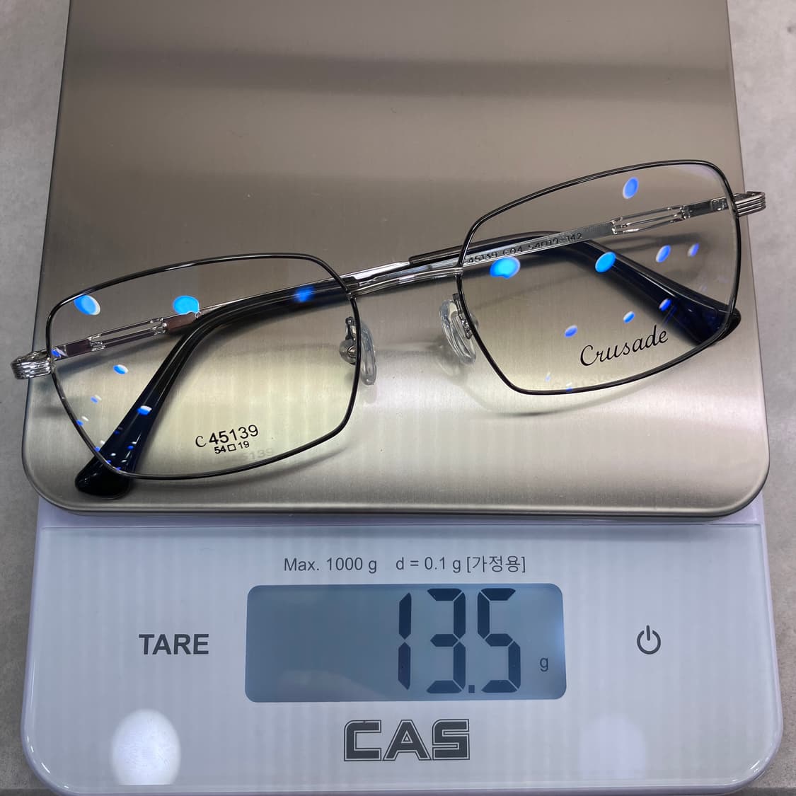 C93 크루세이드 Crusade 차콜 실버 스퀘어 메탈테 안경 45139 상품이미지8