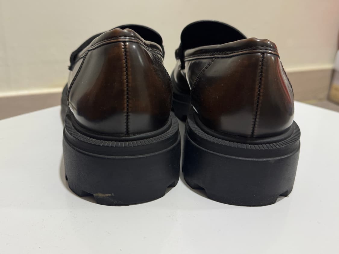 자라 빈티지 트랙솔 클래식 페니 로퍼 브라운 39 250 상품이미지6