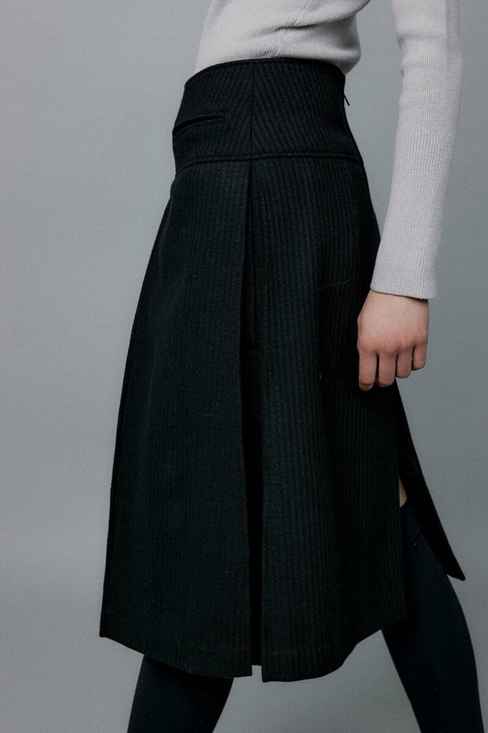 에핑글러 @black@ A TUCK WOOL SKIRT 상품이미지4