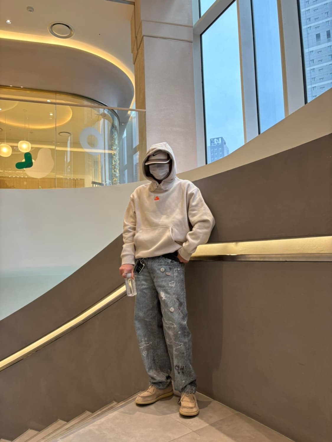 32 / 슈프림 HJR 트롱프 뢰유 루즈 핏 진 블루 상품이미지3