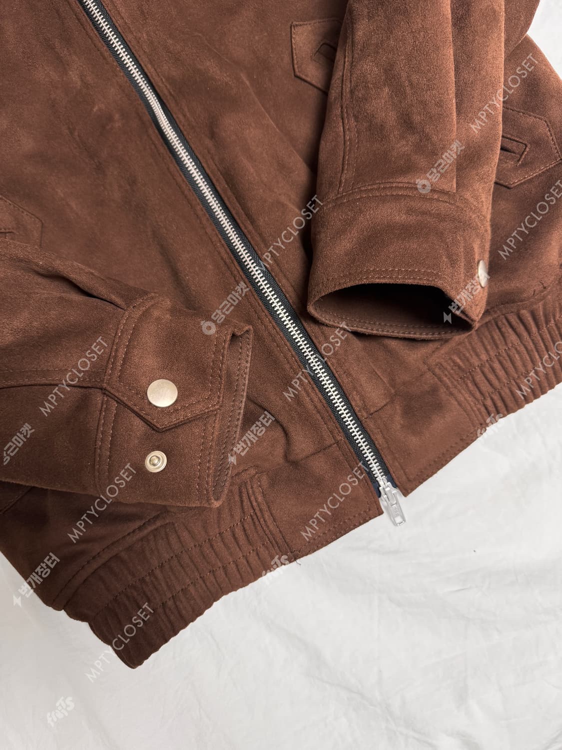 [L] 도프제이슨 25fw 퀼팅 스웨이드 스포츠 자켓 모카 상품이미지6