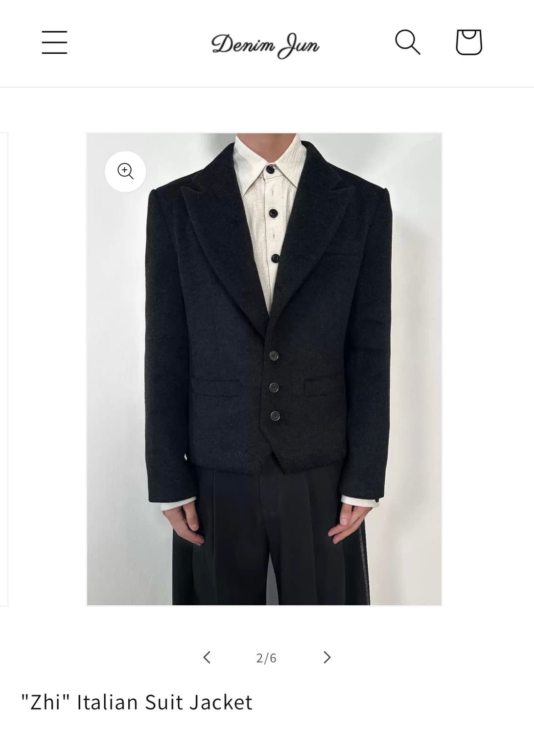 Denim jun Zhi Italian suit jacket 상품이미지2