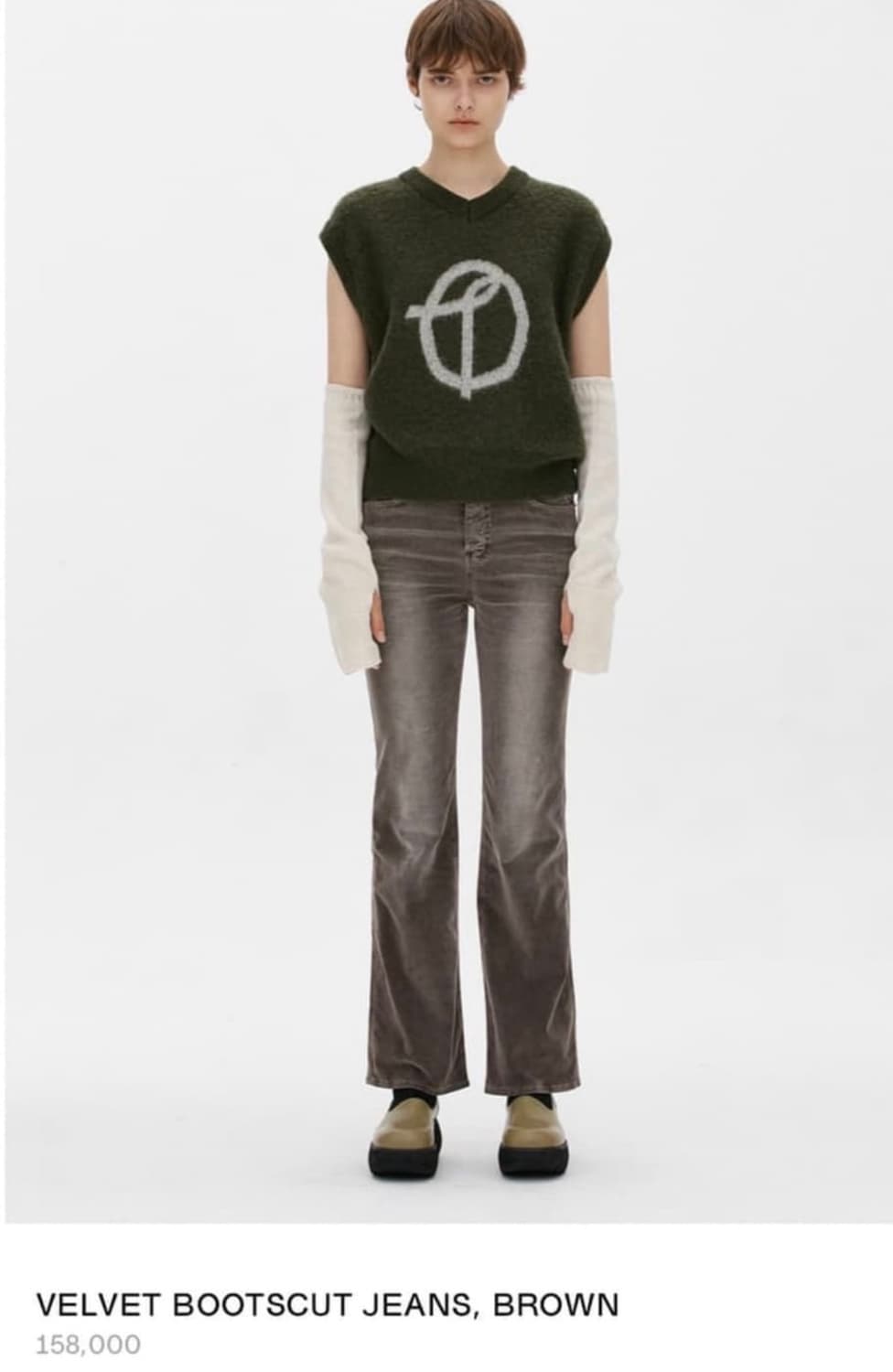 더오픈프로덕트 오픈와이와이 벨벳 부츠컷 팬츠 상품이미지1