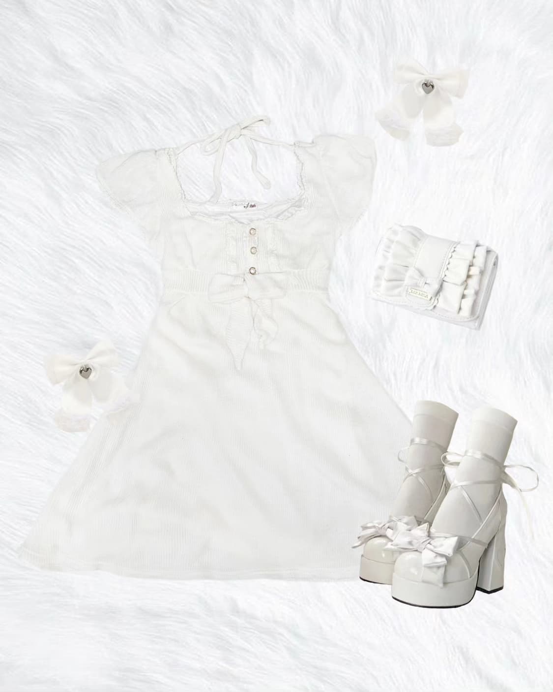 Lis lisa knit ribbon dress 상품이미지2