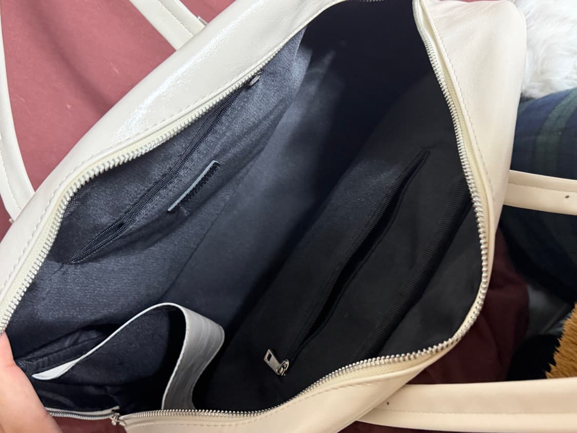 [아노에틱] 스퀘어 멀티 숄더백 크림색 상품이미지3