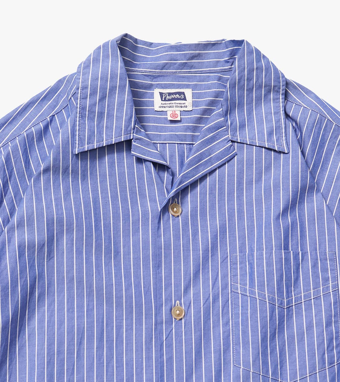 PHERROW’S - STRIPE WORK SHIRT 상품이미지4
