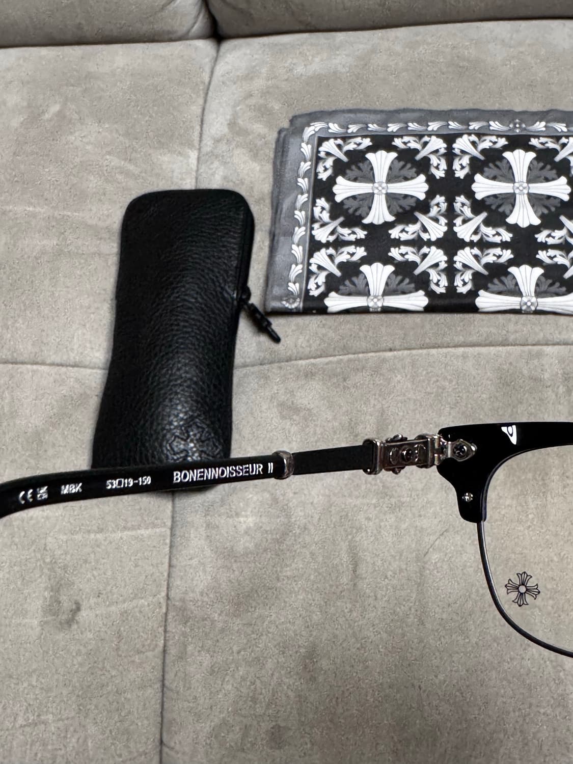 크롬하츠 Bonennoisseur 보넨노이슈어 2 블랙 브러쉬드 실버 상품이미지4