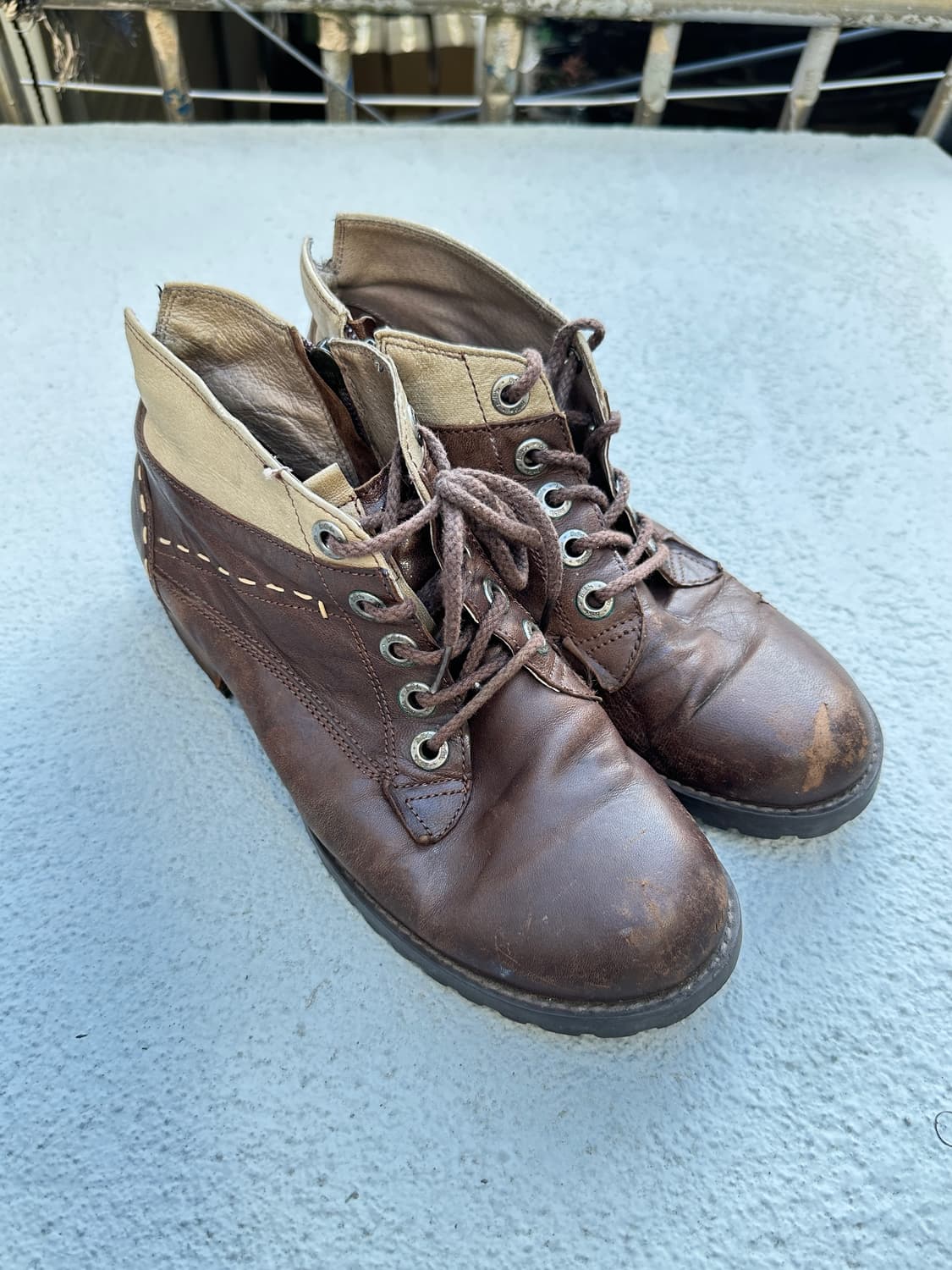 BUFFALO vintage western leather boots 상품이미지2