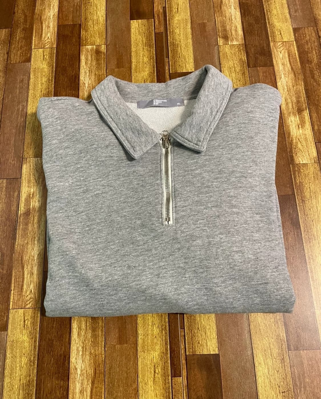 에잇세컨즈 카라 반집업 티셔츠 Grey XL 상품이미지3