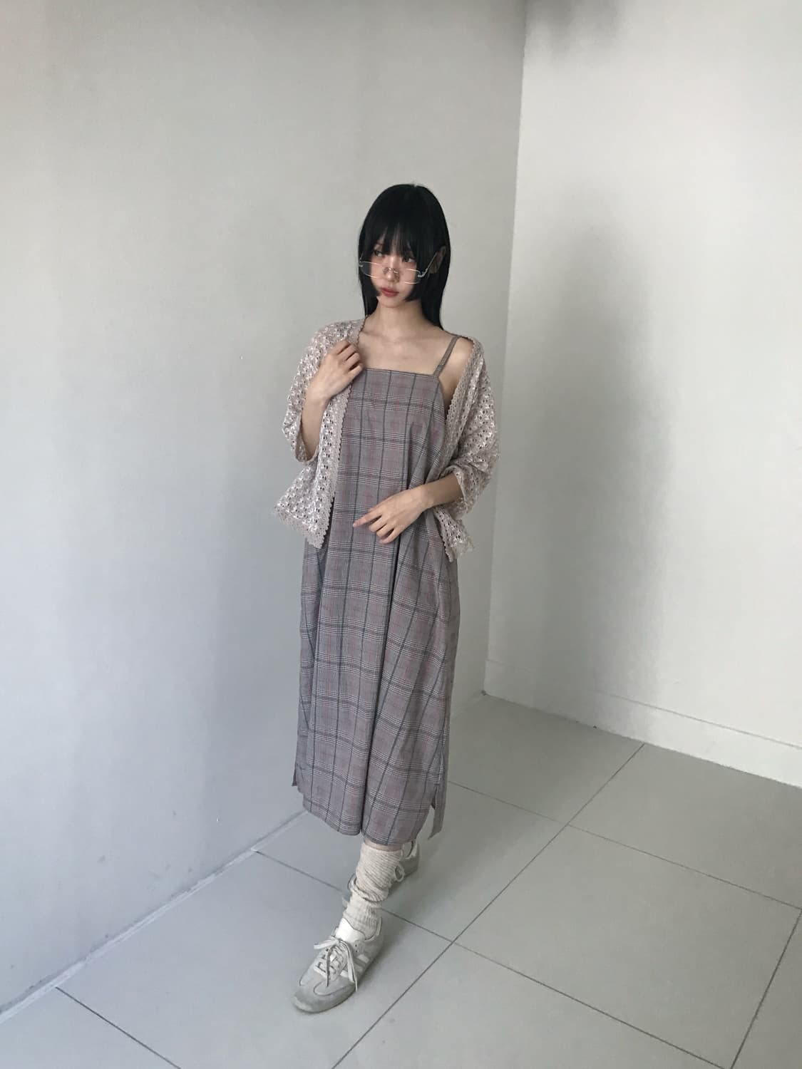 Vintage Punching Knit Cardigan(Beige 상품이미지4