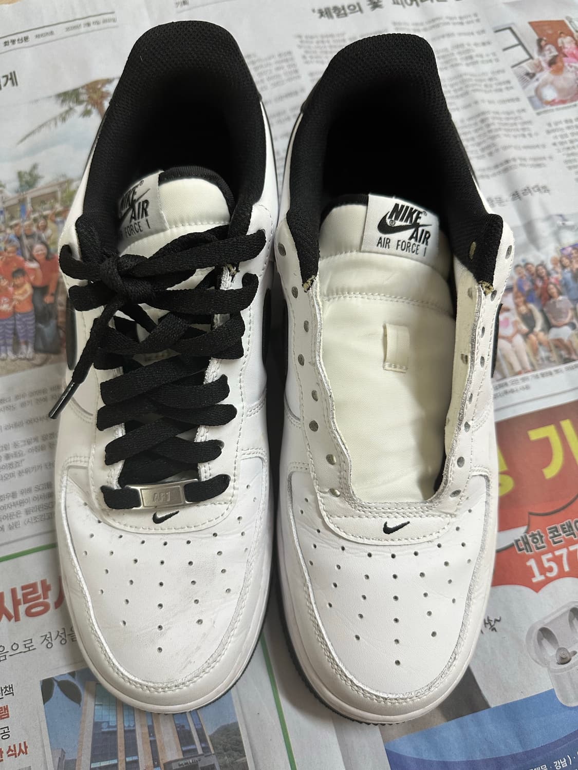 나이키 에어포스 화이트블랙 270 상품이미지5