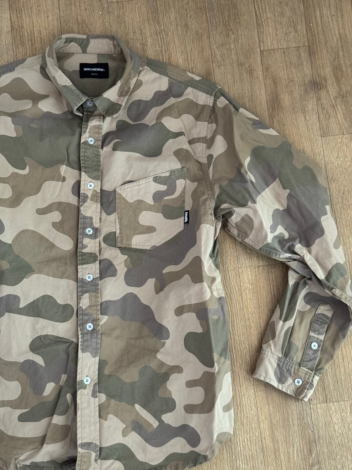 위캔더스 카모 셔츠 상품이미지1