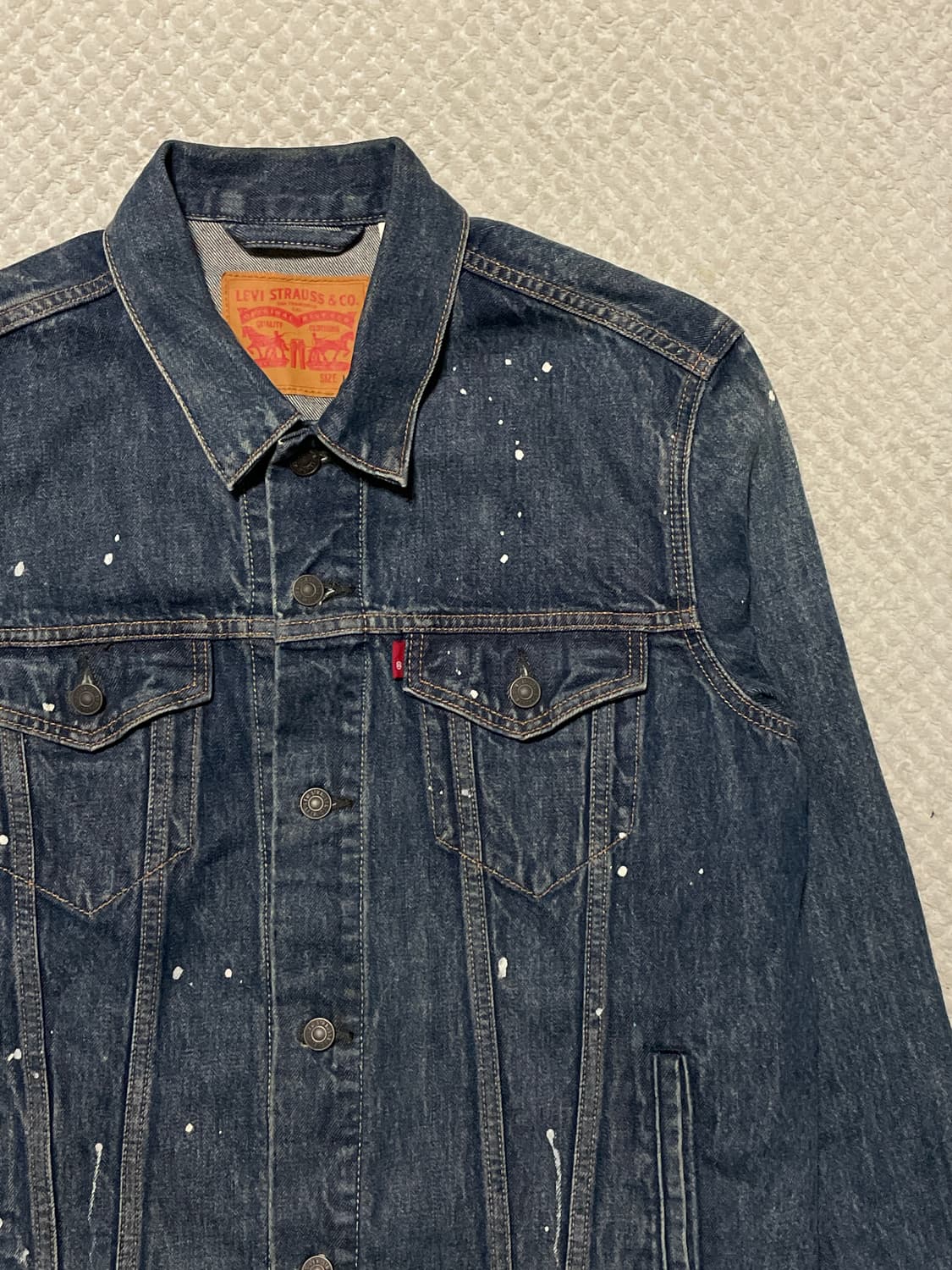 리바이스 72234 타입3 페인티드 커스텀 데님 트러커 청자켓 상품이미지3