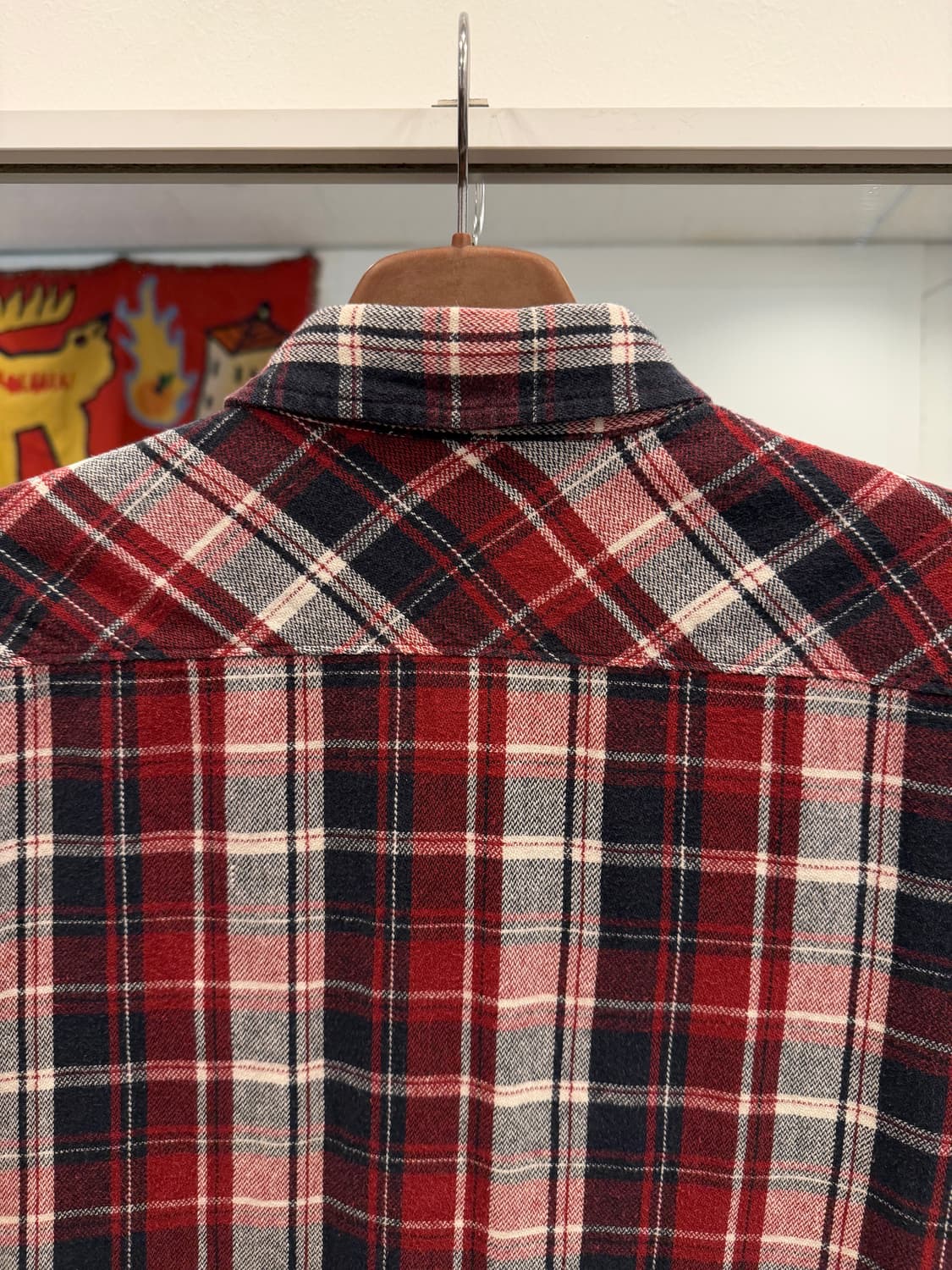 Wrangler 랭글러 코튼 플란넬 웨스턴 체크 셔츠 상품이미지6