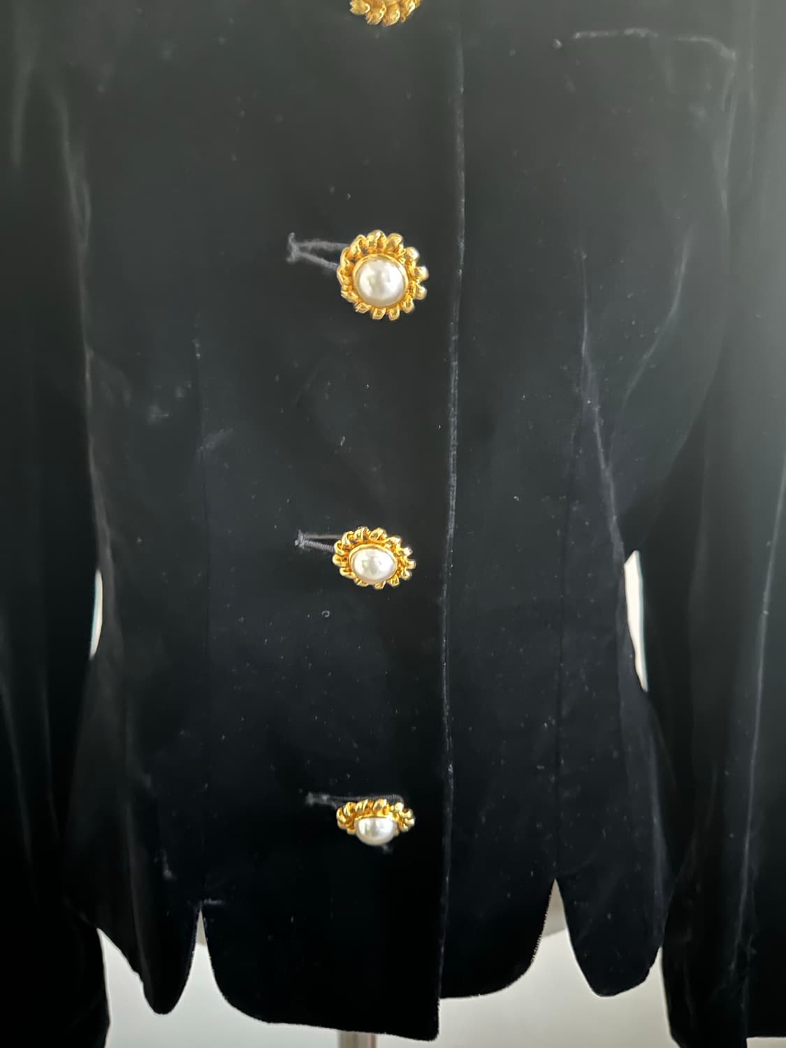 JPN 빈티지 일본 트위드 벨벳 자켓 상품이미지6