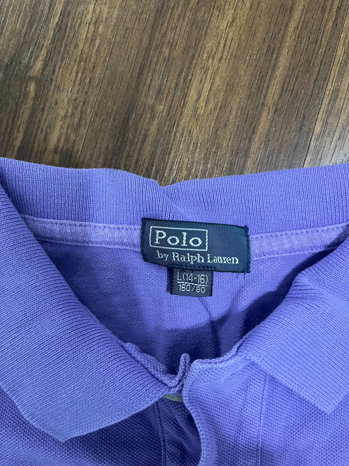 폴로 연보라 반팔 카라티 상품이미지3