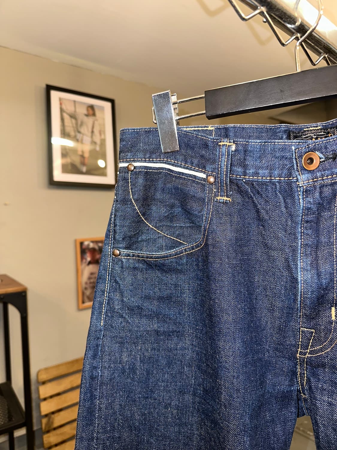 Old Beams Selvedge stitch denim pants 상품이미지4