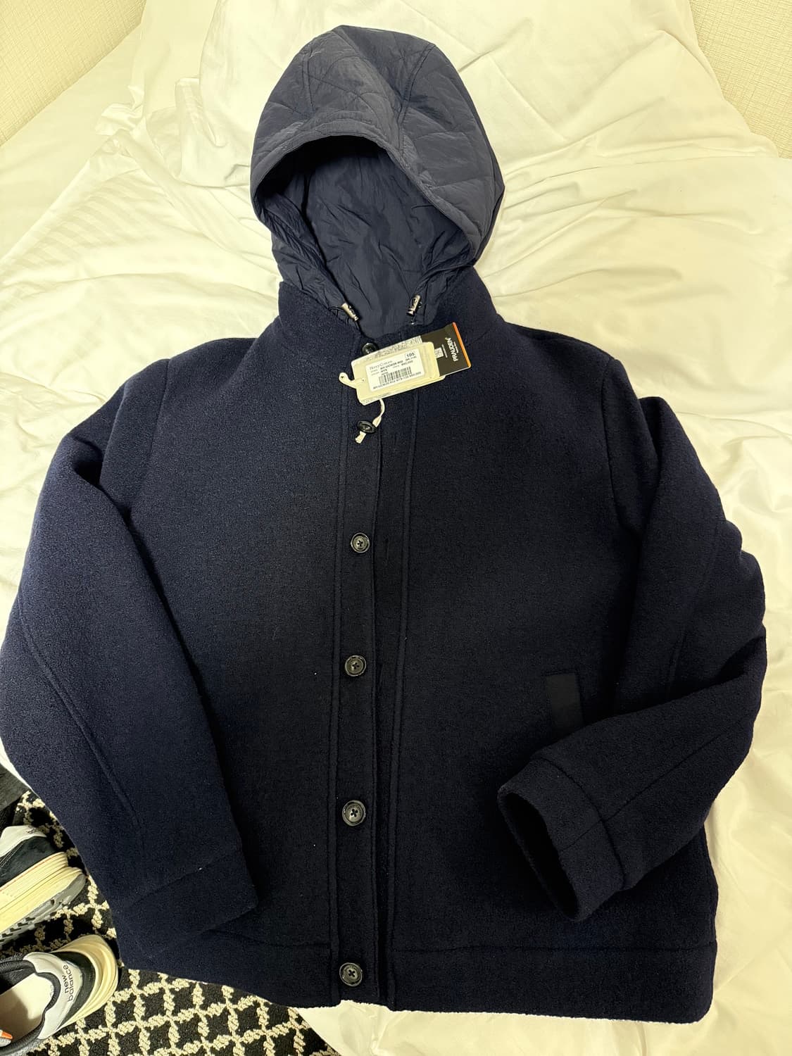 헨리코튼 / 디테처블 후드 울 다운 점퍼 105 사이즈 상품이미지1