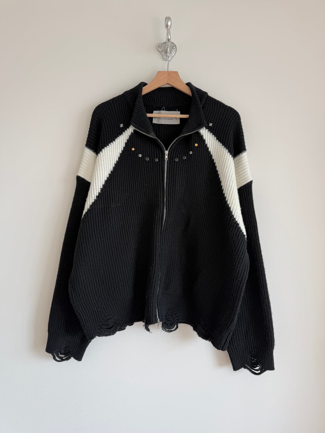 가키하라(GAKIHARA) 잼스톤 집업 니트 상품이미지1