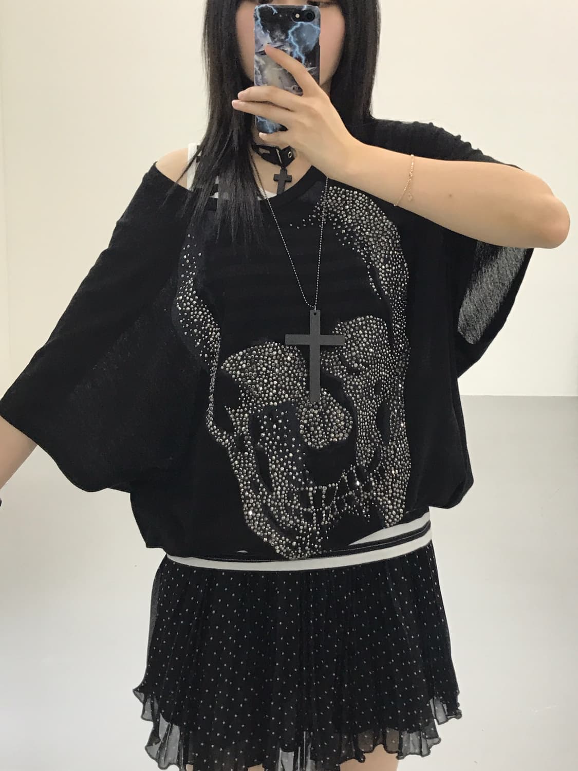 Vintage Skull Cubic Sweaters 상품이미지3