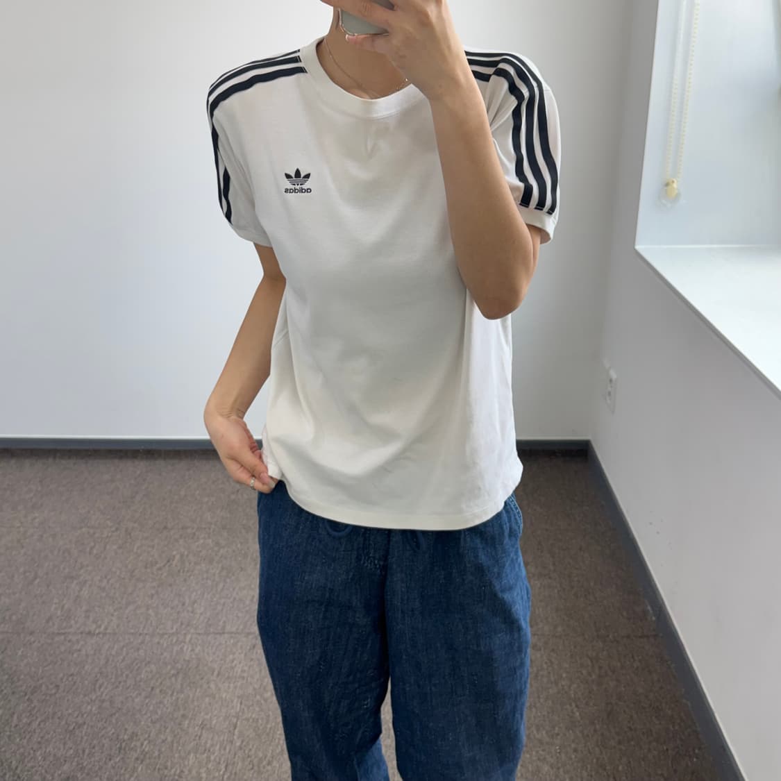 Adidas 아디다스 트랙탑 아이보리 반팔  상품이미지1