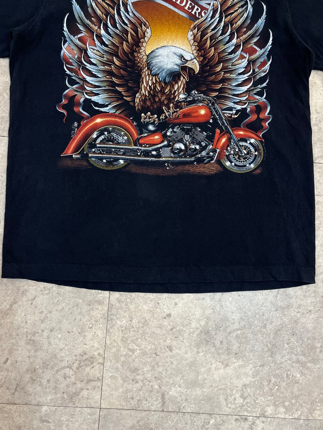 락이글 프린팅 반팔티 블랙 L #csz3965 상품이미지6