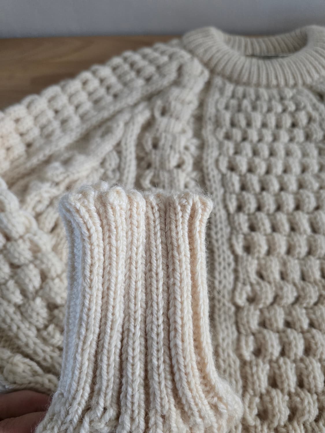 아일랜드 Quill Knit 100% 울 빈티지 니트 상품이미지8