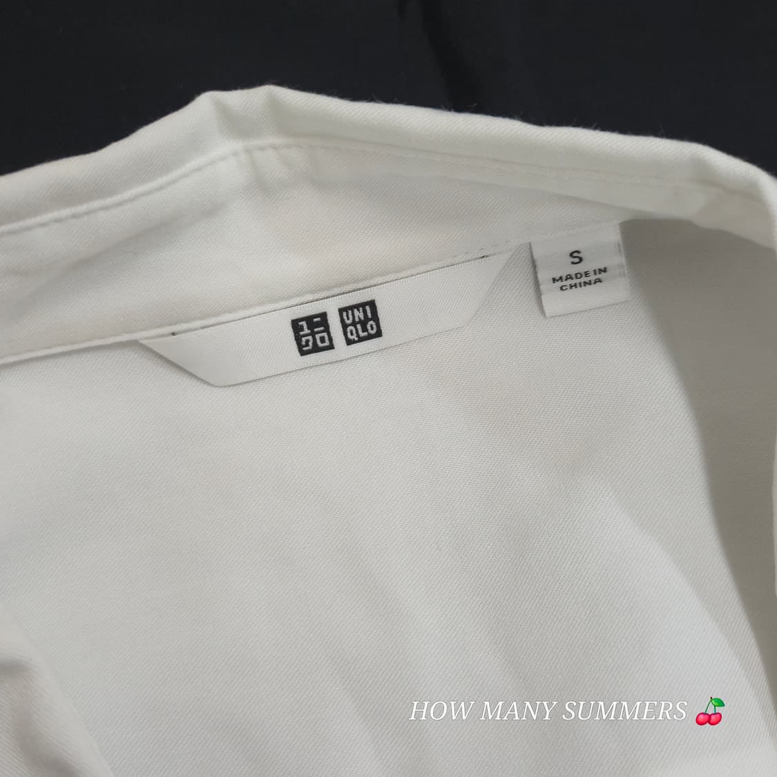 유니클로 여성 레이온 긴팔 셔츠 S 화이트 부드러운 소재 기본 블라우스
 상품이미지7