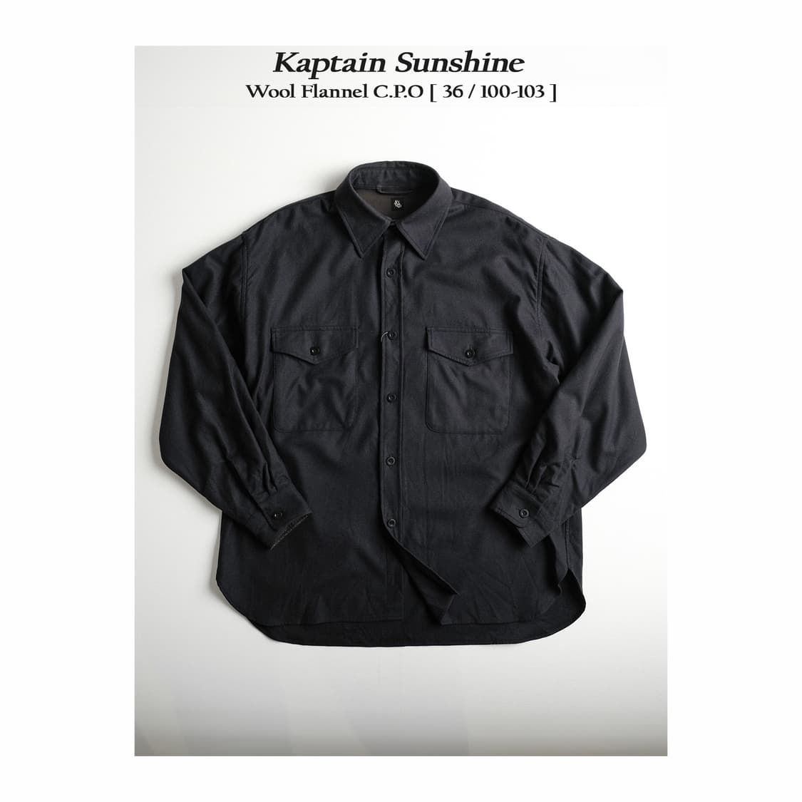 캡틴선샤인 울 CPO 셔츠 자켓 38사이즈 상품이미지1