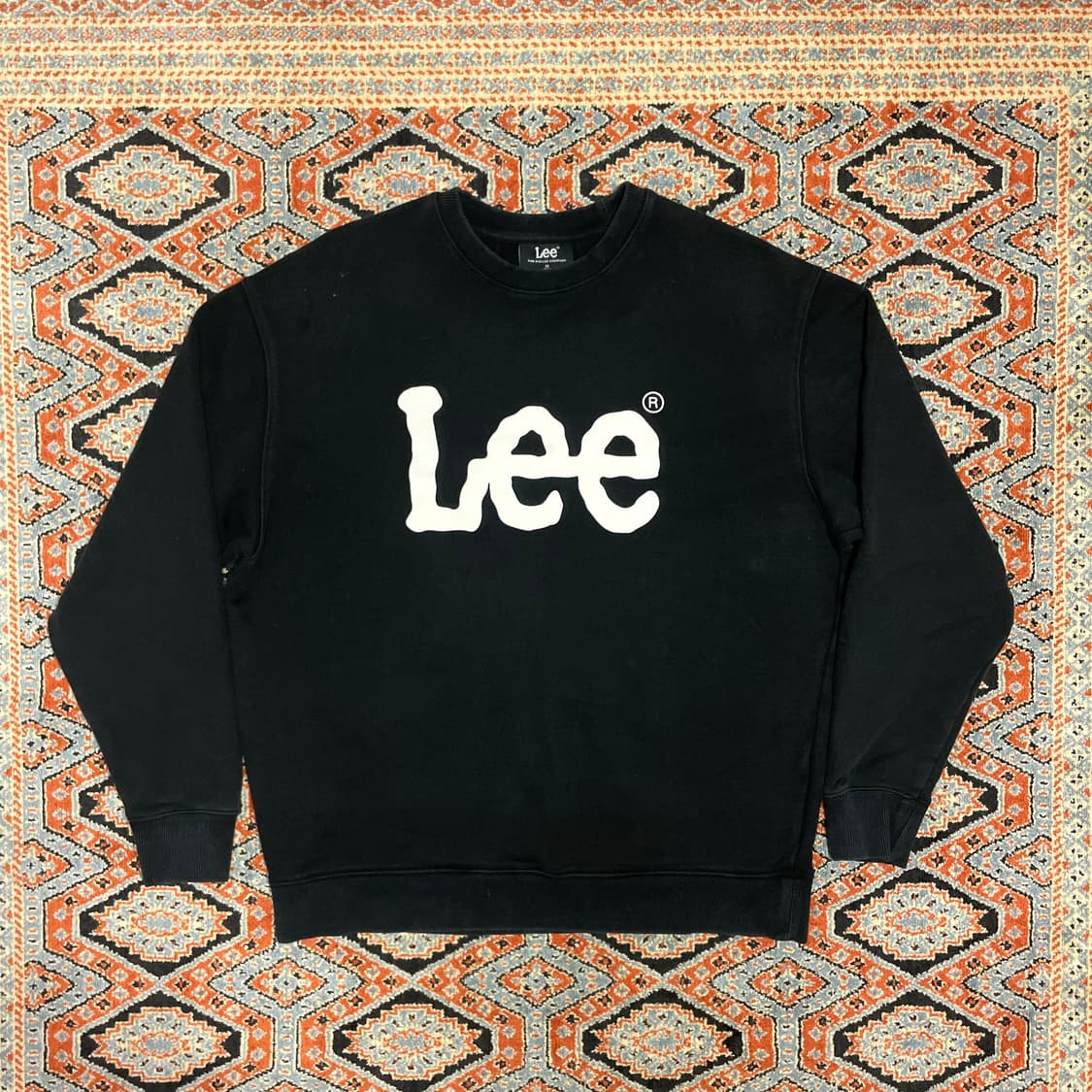 리 스펠로고 블랙 맨투맨 남성M 상품이미지1