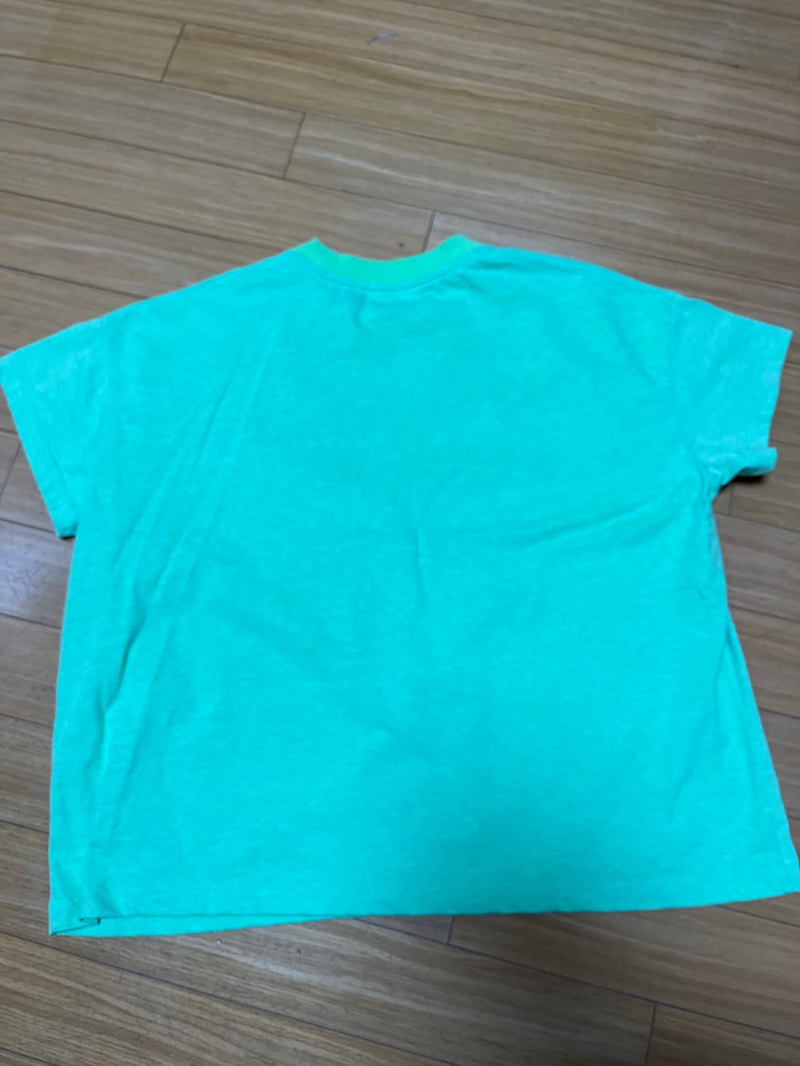 더디 티셔츠 네온그린 스몰 상품이미지4