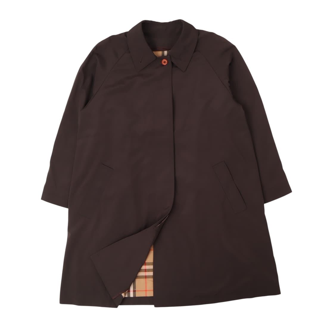 버버리 브라운 싱글 발마칸 코트 상품이미지1