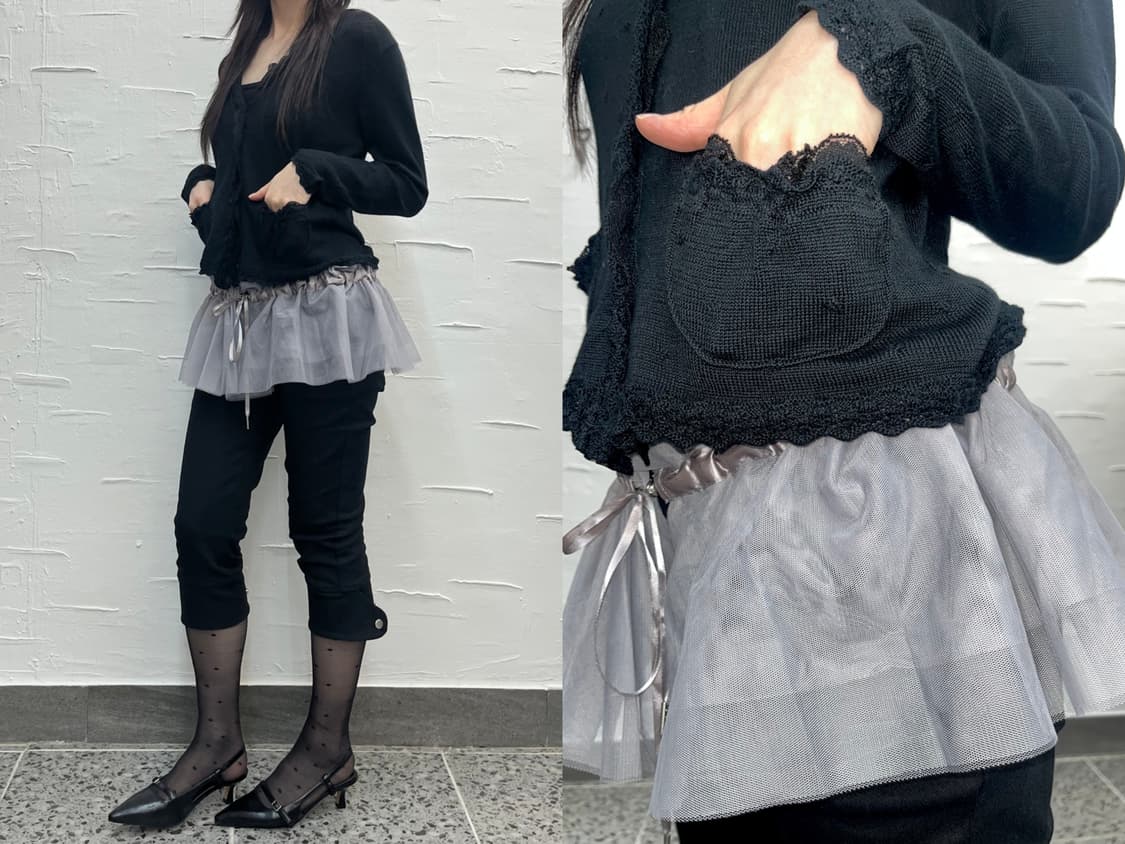 frill pocket cardigan 상품이미지1