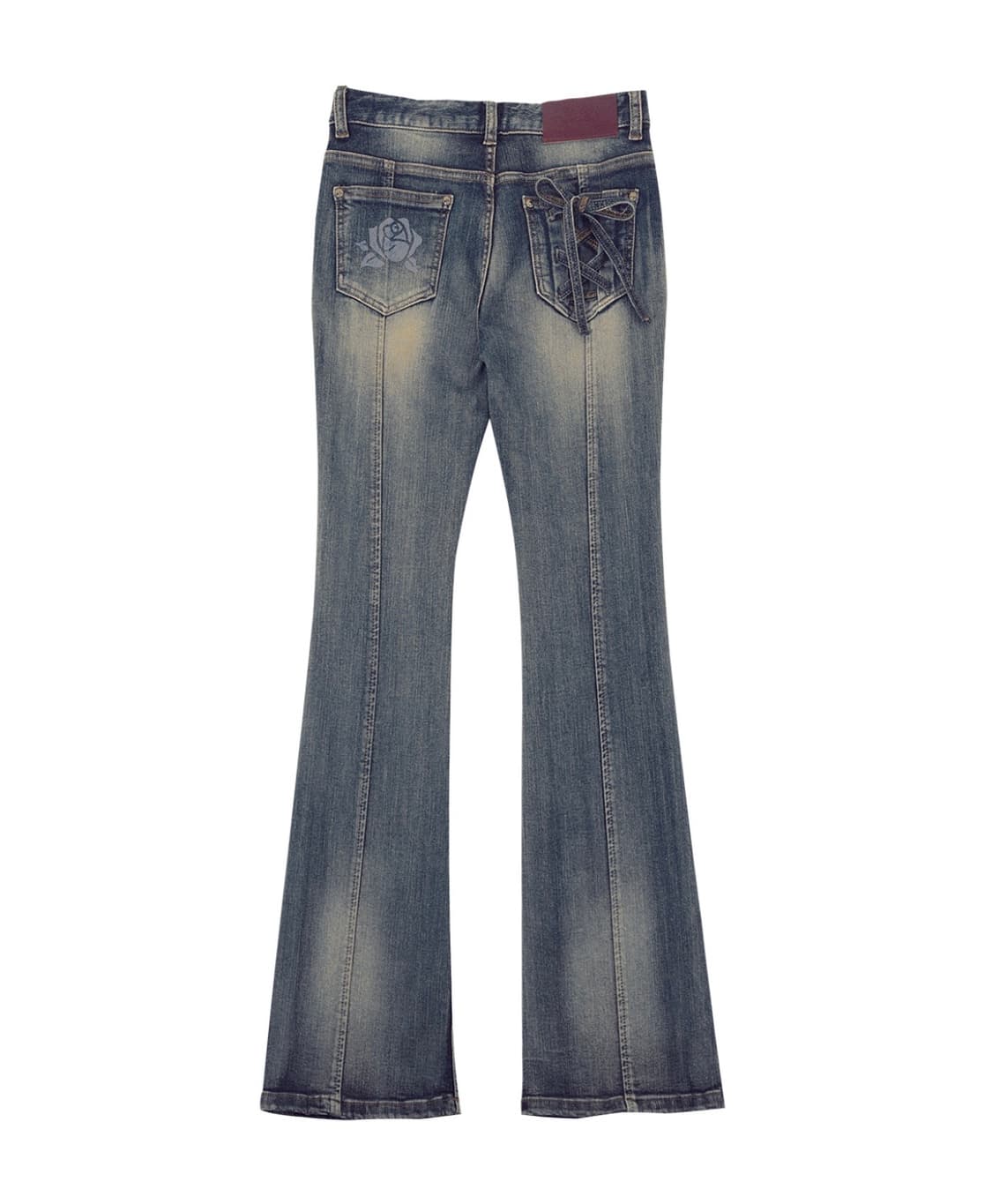 달링유어배드 로즈부츠컷 데님 빈티지 블루 상품이미지1