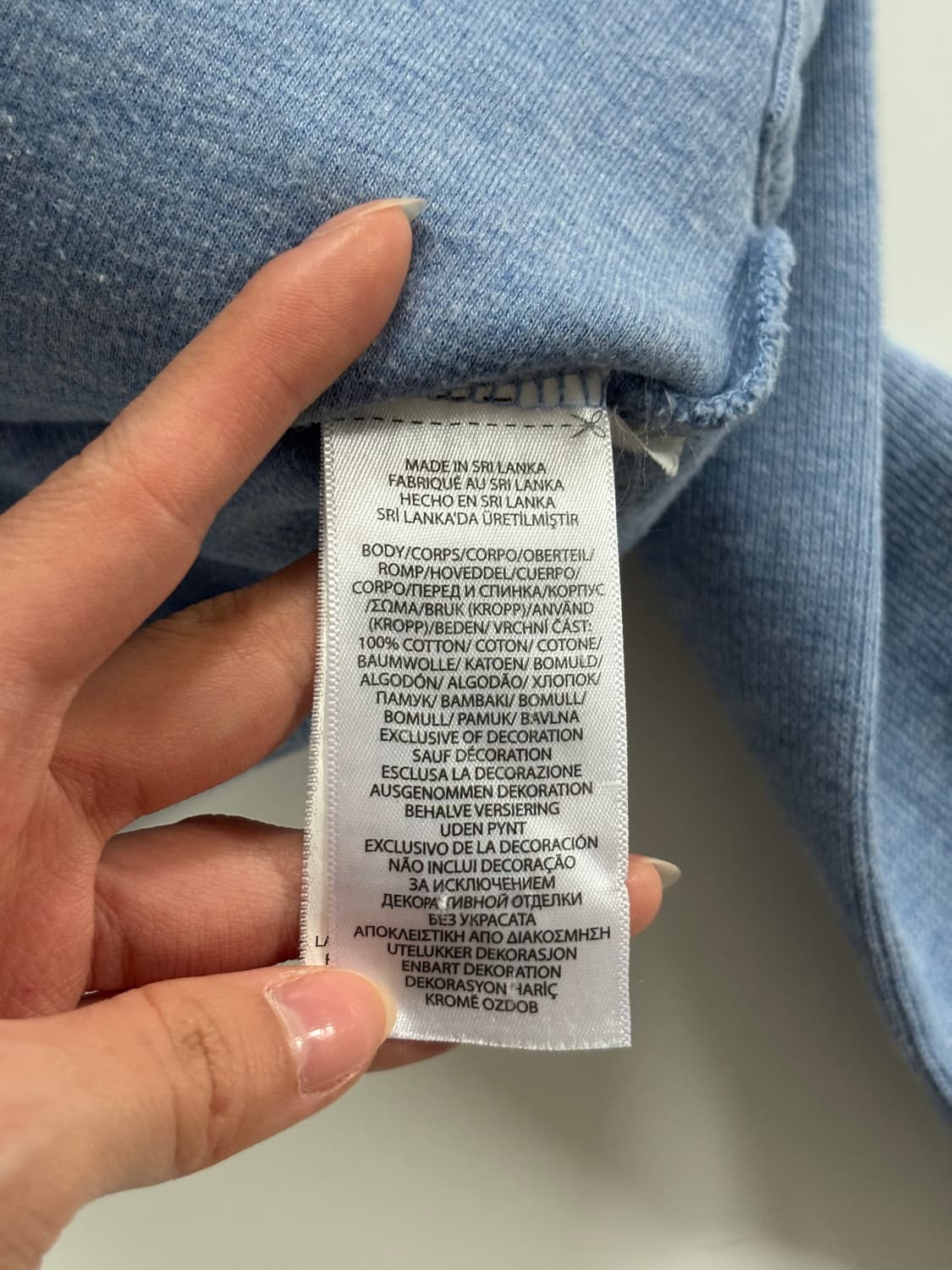 Polo 폴로 랄프로렌 신형 스카이블루 컬러 코튼 하프집업 상품이미지5