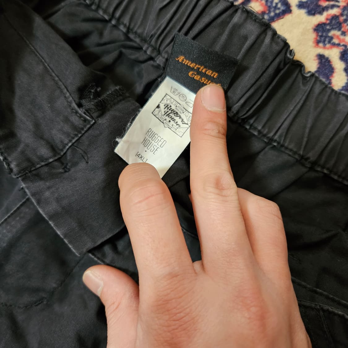 러기드하우스 다크 차콜 뒷밴딩 스트렙 카고팬츠
4XL  상품이미지6