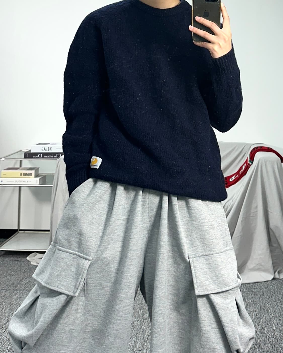 칼하트 WIP 앙글리스틱 스웨트 니트 M 상품이미지3