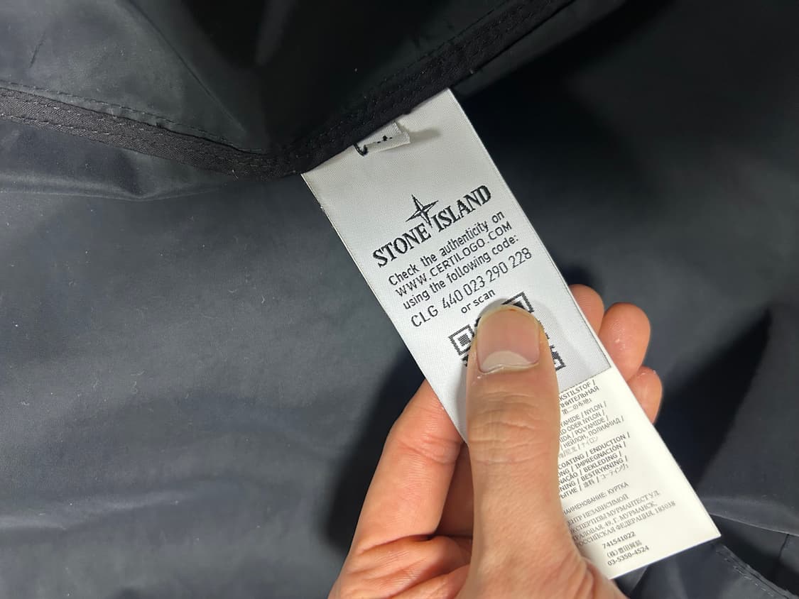 스톤 아일랜드 마이크로랩스 나일론 바람막이 M 블랙 상품이미지6