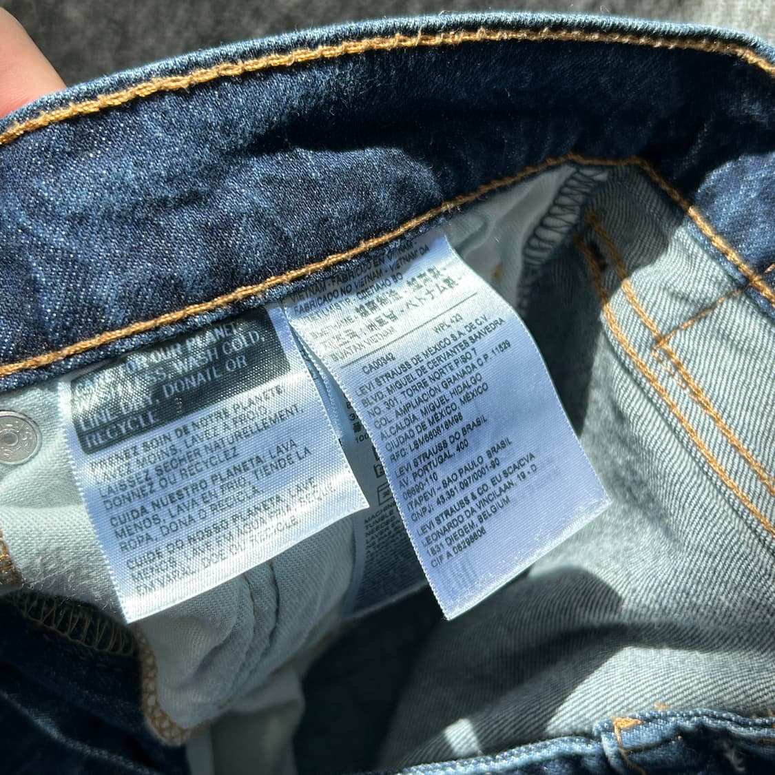 리바이스 505 레귤러핏 데님 팬츠 상품이미지5