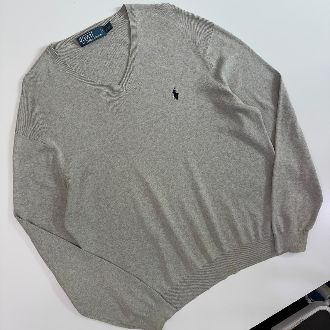 Polo 폴로 랄프로렌 피마코튼 멜란지그레이 니트 상품이미지2