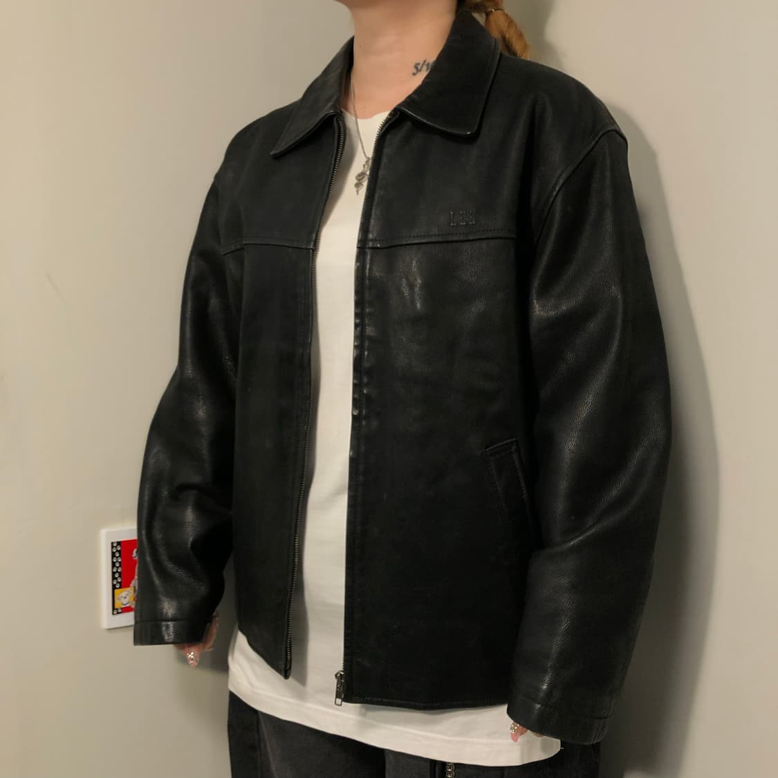 Lee 90’s 소가죽 자켓  상품이미지1