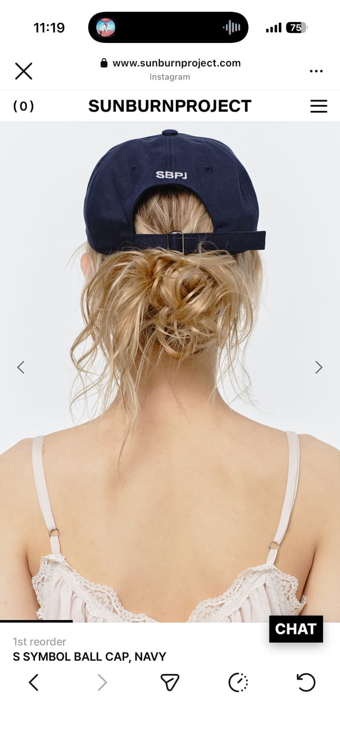 선번프로젝트 볼캡 S SYMBOL BALL CAP, NAVY 상품이미지3