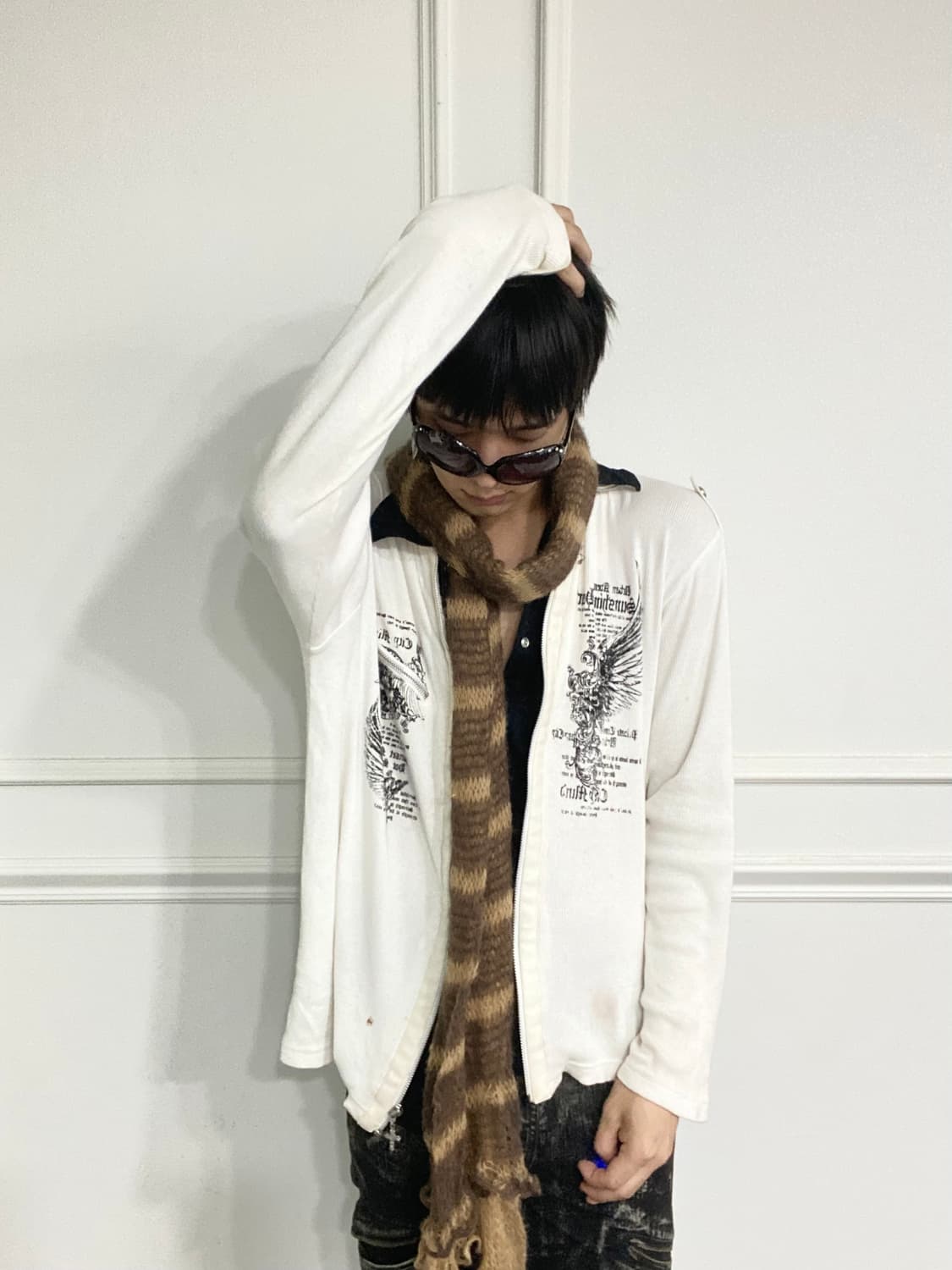 [Urban Avenue]2000s Printing Layered Zip 상품이미지3