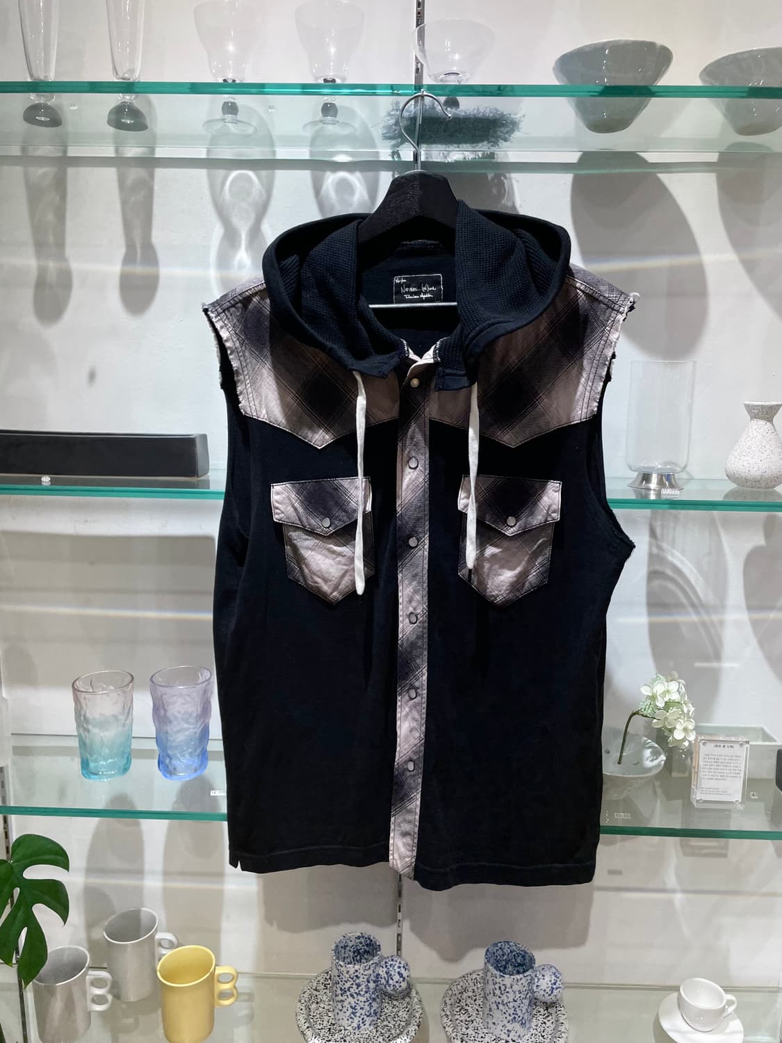 07AW 넘버나인 sleeveless hoodie 상품이미지1