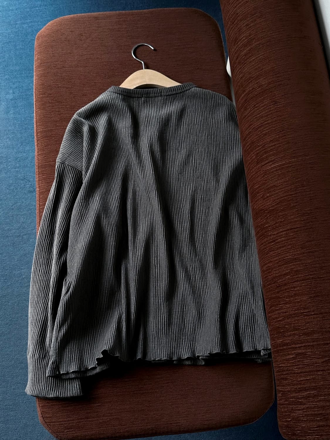 Irregular rib design wide cardigan jacke 상품이미지7